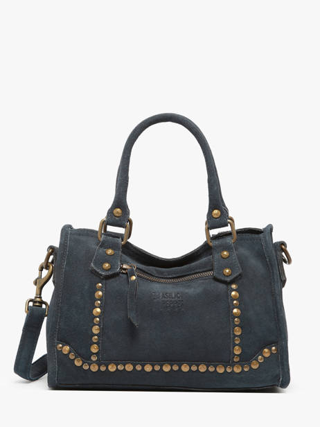 Cross Body Tas Houston Leder Basilic pepper Blauw houston BHOU72